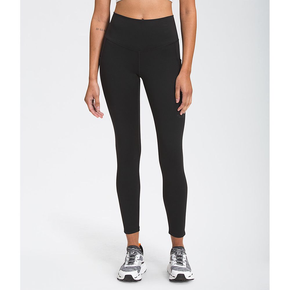 The North Face Leggings Womens Australia - The North Face Motivation High-Rise 7/8 Pocket Black Flas